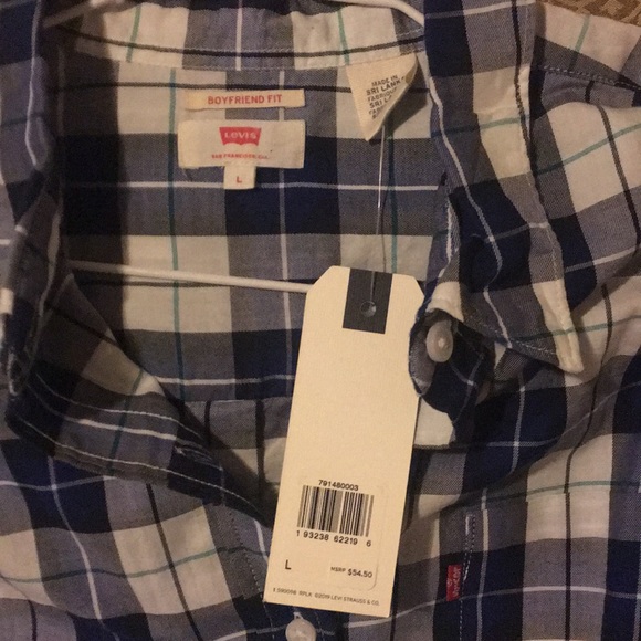 💙NWT Levi’s Boyfriend Button Back Shirt - Picture 4 of 8